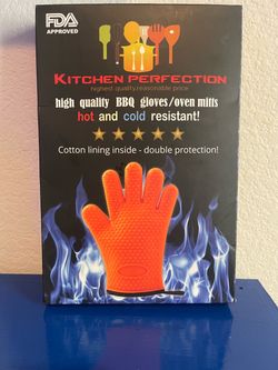Kitchen Perfection Silicone BBQ Oven Mitts