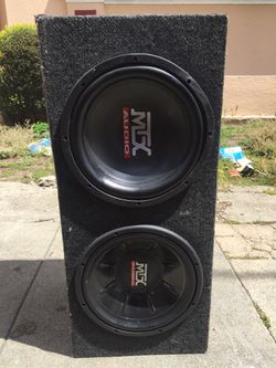 Mix Audio 12 woofers 500watts amp