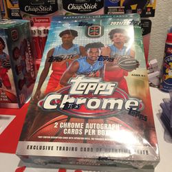 21/22 Topps Chrome Ote Basketball Hobby Box Sealed Thumbnail