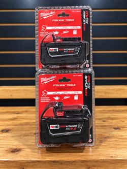 Milwaukee M18 XC5 .0 Batteries 65 Each