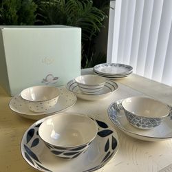 Lenox Blue Bay 12 Pc. Dinnerware Set, Service for 4