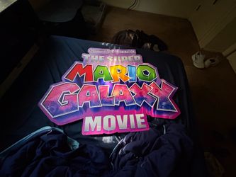 Mario galaxy movie cardboard cutout