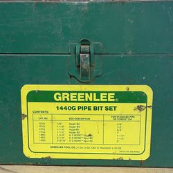 Greenlee 1440g Pipe Bit Set