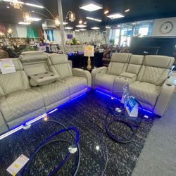 Power Reclining Sofa And Love Seat $1,999