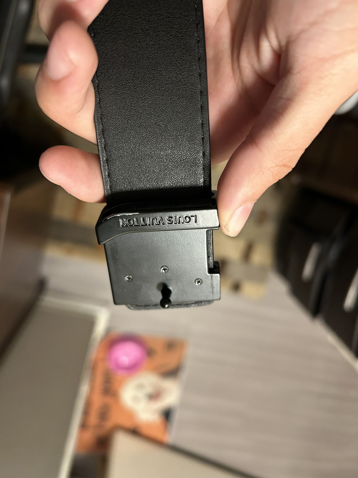 Lv Belt Checkered Size 42/105 With Recipe