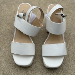 Elegant White Women's Sandals