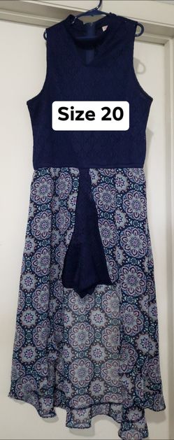 Justice High/Low Romper Size 20