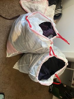 Bags of men’s clothes