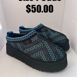 New Ugg Tasman Platform Slippers Size 7 