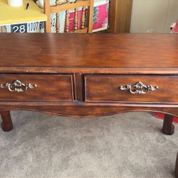Desk  Mahogany Two Drawer