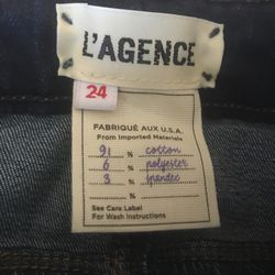 New! l’agence Jeans Size 24