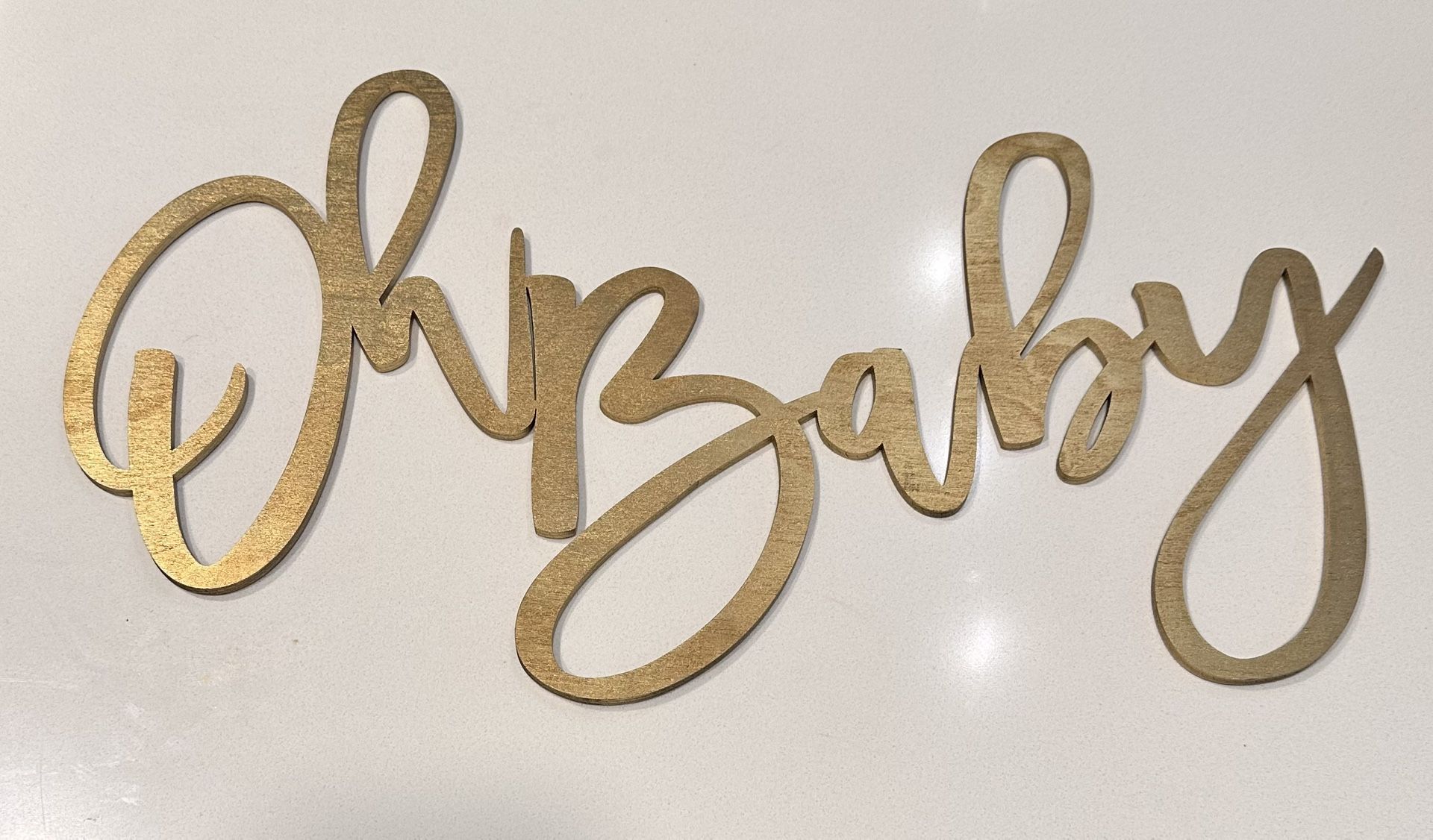 Wood Oh Baby Sign