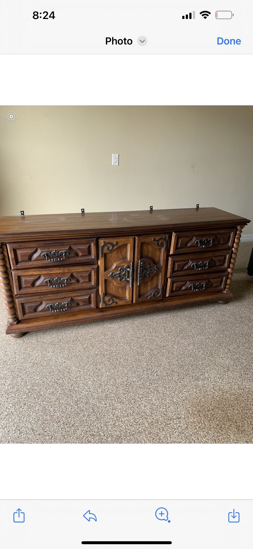 Dresser With Two Mirrors And A Nightstand