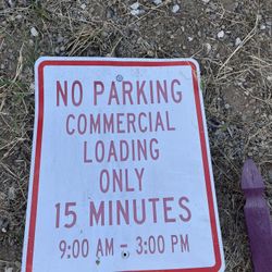 Free No Parking Sign On Pole