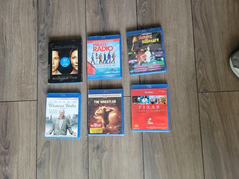 6 Blue-ray Awosome Movies, Like New