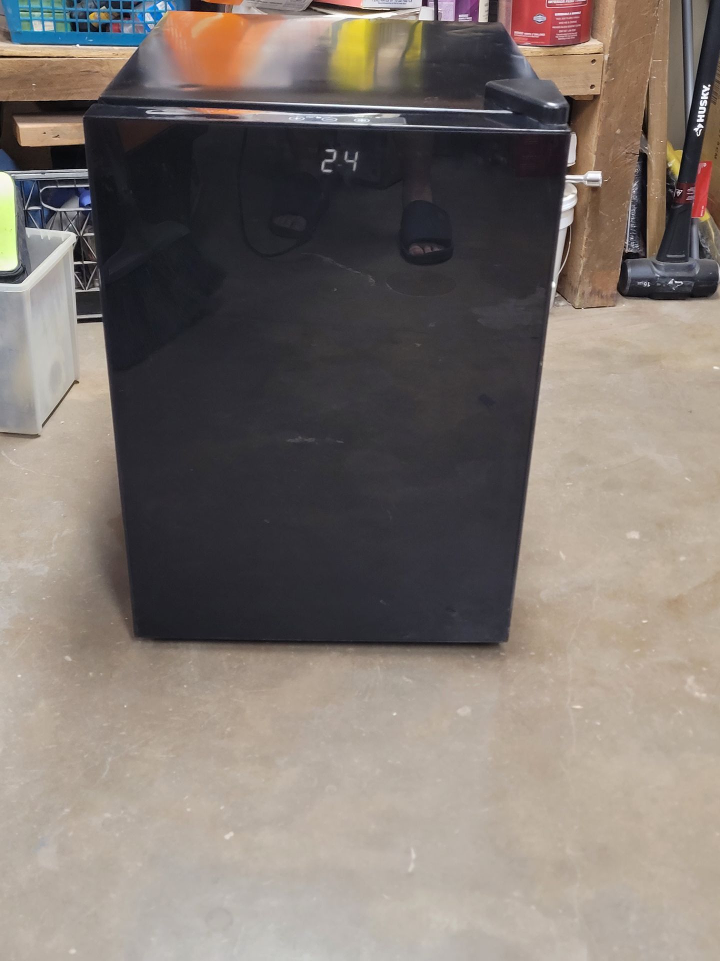 Cosar 2.1 cu. ft. Upright Freezer Manual Defrost with Adjustable Feet in Black
