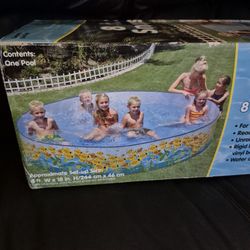 Sand N Sun Snapset Pool Measures 8 Ft,X 18 In 