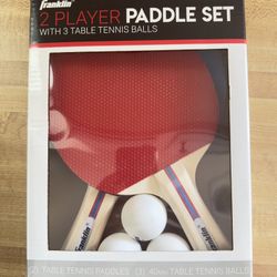 New Franklin 2 Player Paddle Set with 3 Table Tennis Ball With Balls(cash & pick up only)