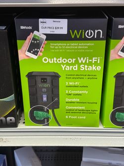 Woods WiOn Outdoor Wi-Fi Yard Stake