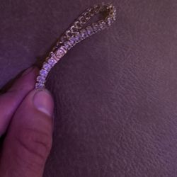 Icelink Size 6 10 K Diamond Bracelet 
