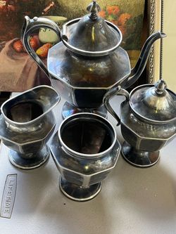 Vintage silver plated tea set