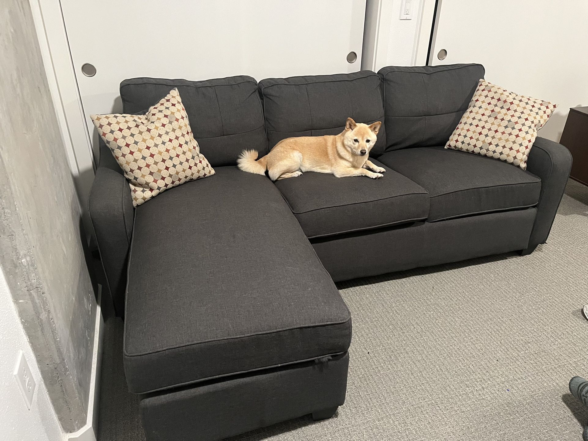 Gray Chaise Couch