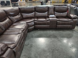 New power Sectional Sofa with three power recliners on sale now I don’t Meissen
