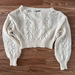 Knitted Crop Top Sweater