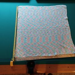 Knitted Homemade Baby Throw 