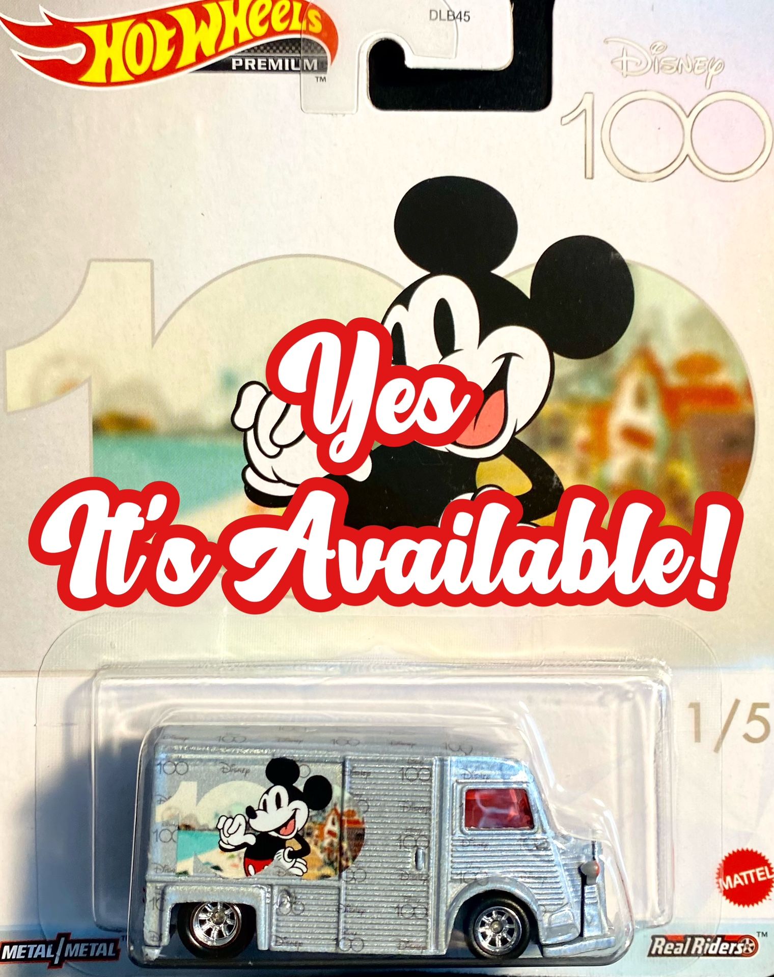 Hot Wheels Disney 100 Micky Mouse CITROEN TYPE H