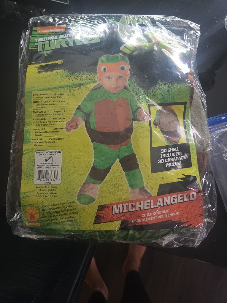 Ninja Teenage Turtle Michaelangelo Childrens Costume