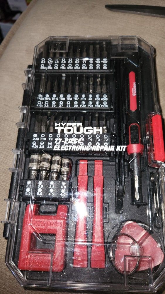 Hyper Tough 77pc Computer Repair Kit