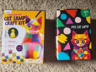 Paintable Cat Lamps