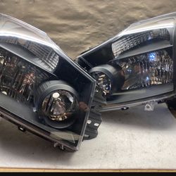 P53 Fit 04-15 Nissan Titan /04-07 Armada Chrome Headlight Pair 