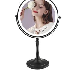 10" Large Lighted Makeup Mirror, 1X/10X Magnifying Mirror with Lights, Double Sided Vanity Mirror with Lights, 3 Color LEDNEW