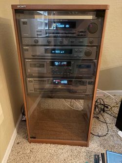 Sony Component Stereo System with Cabinet