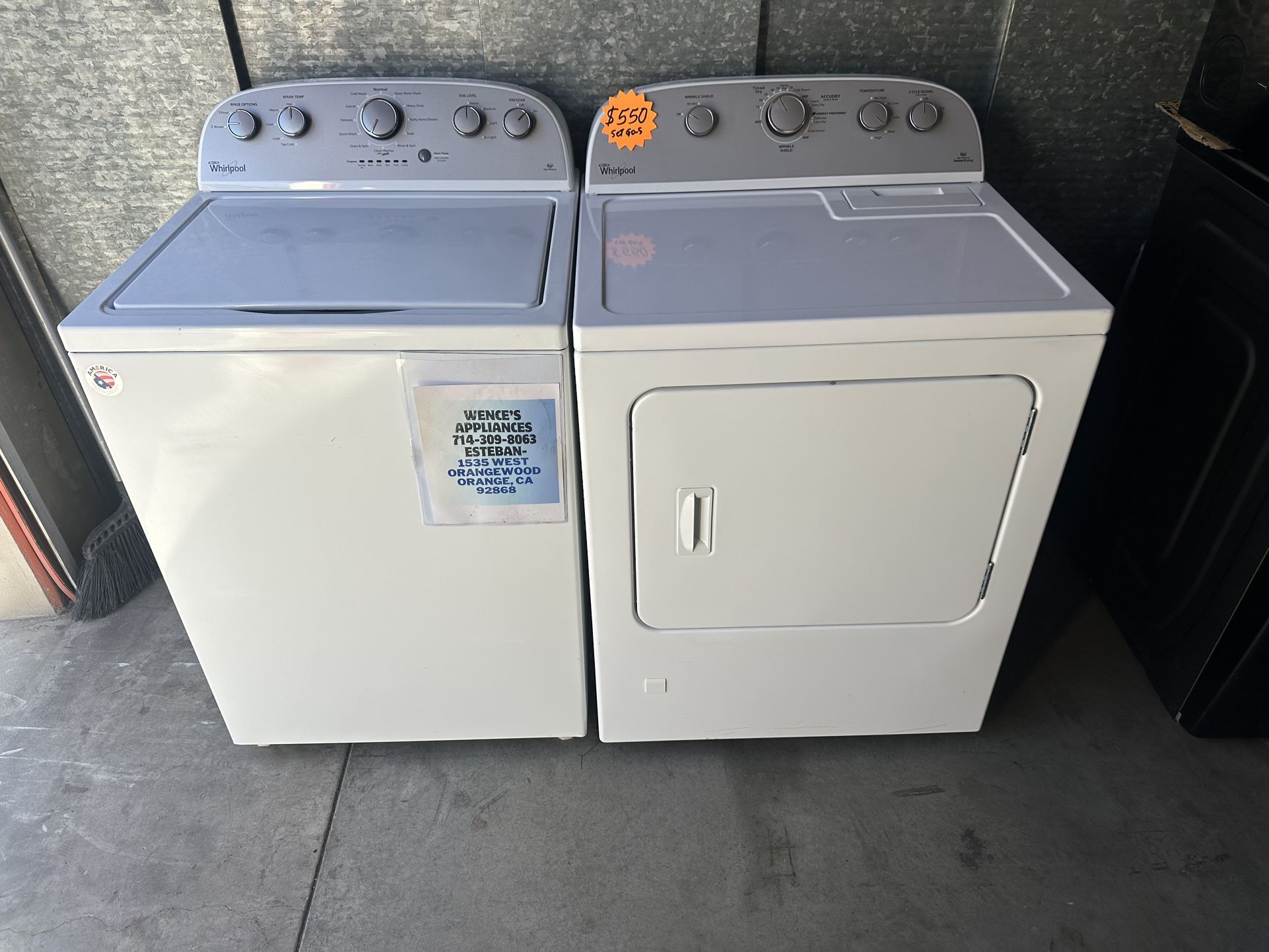 Whirlpool Washer And Gas Dryer 