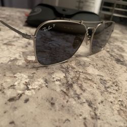 RAYBAN CARAVAN TITANIUM GLASSES POLARIZED 
