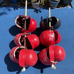 Rawlings OSFA RED & MacGregor Black OS Baseball Helmets USA 