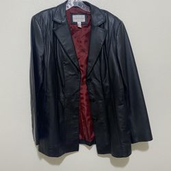 Worthington Black Leather Jacket