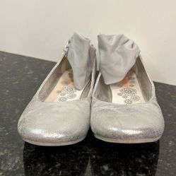 Primigi Nita Girls Silver leather ballet flats EUR 37/US 6 