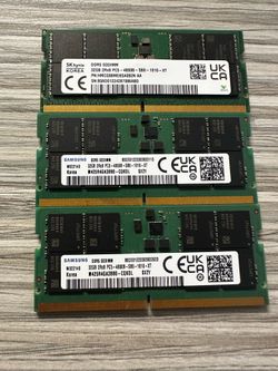 32 GB RAM DDR5 from SK Hynix & Samsung M425R4GA3BB0-CQKOL & HMCG88MEBSA092N