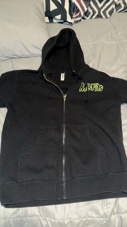 The Original Misfits Black Zip-Up Hoodie Medium