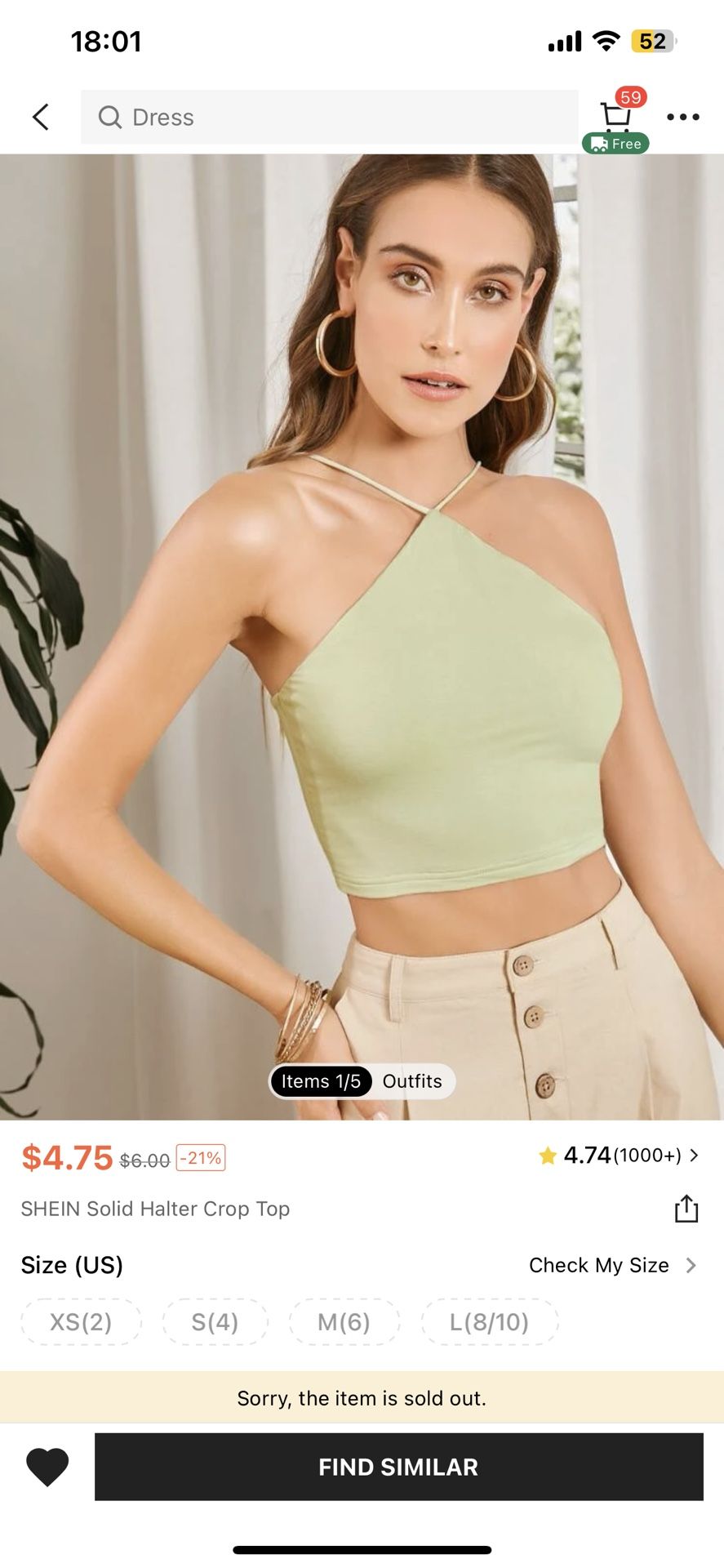 Solid Halter Crop Top 