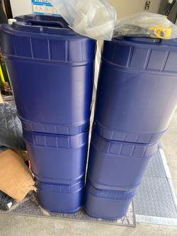 Long term water storage containers