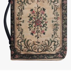Classics Bible Case for Women Vintage Bible Cover Bags Floral Pattern with Handle Bible Cover Bag Bible Study Supplies Accessories Christian Gifts for