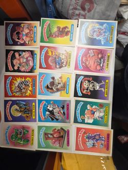 ​Vintage 1986 Topps Giant Garbage Pail Kids 5x7 Cards