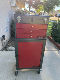 Vintage Sutherlands 2-Piece Rolling Tool Chest & Cabinet – Lightweight -Made in Taiwan