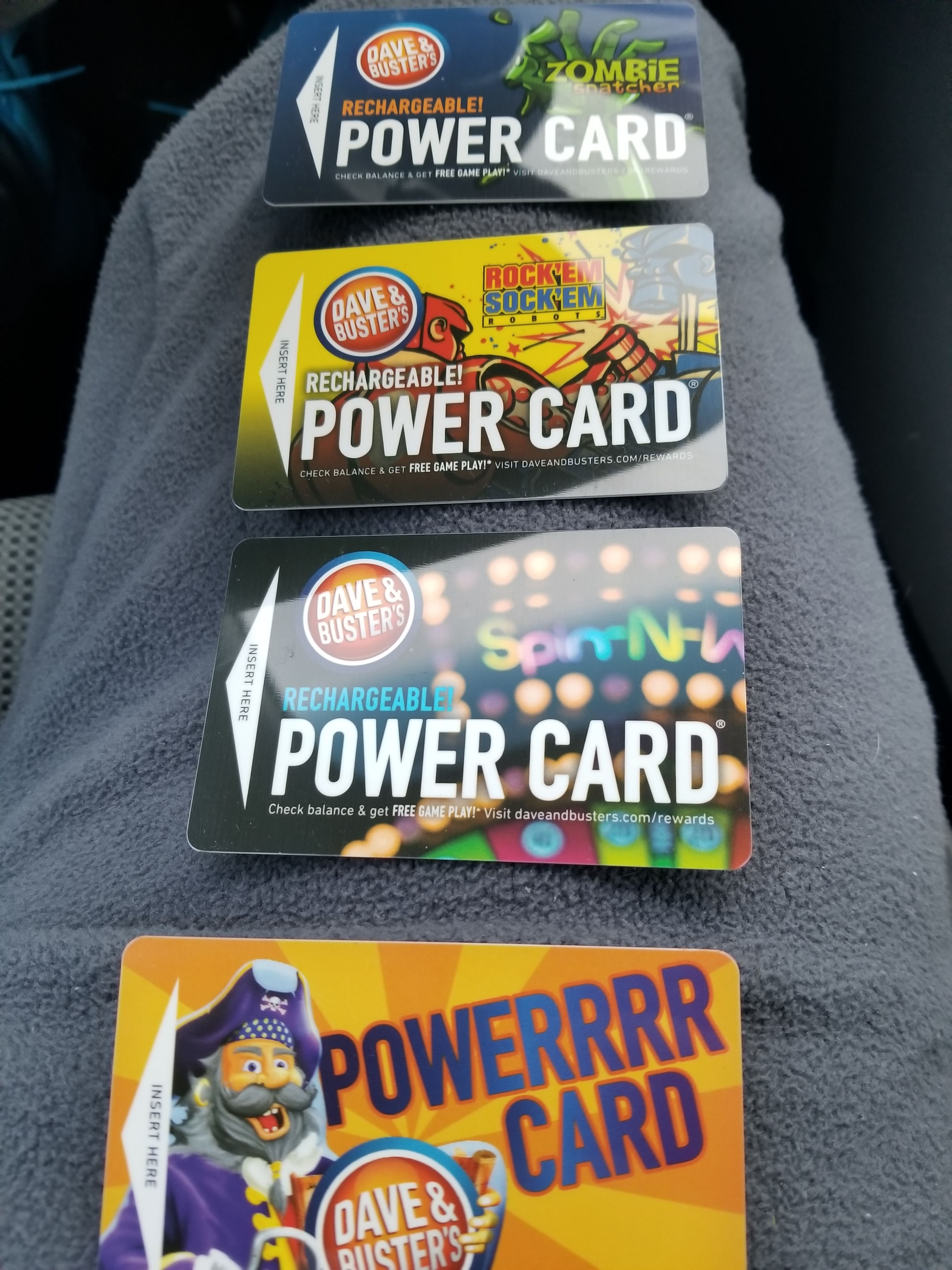 Dave and Buster's Power Card