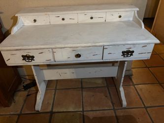 Distressed secretary desk